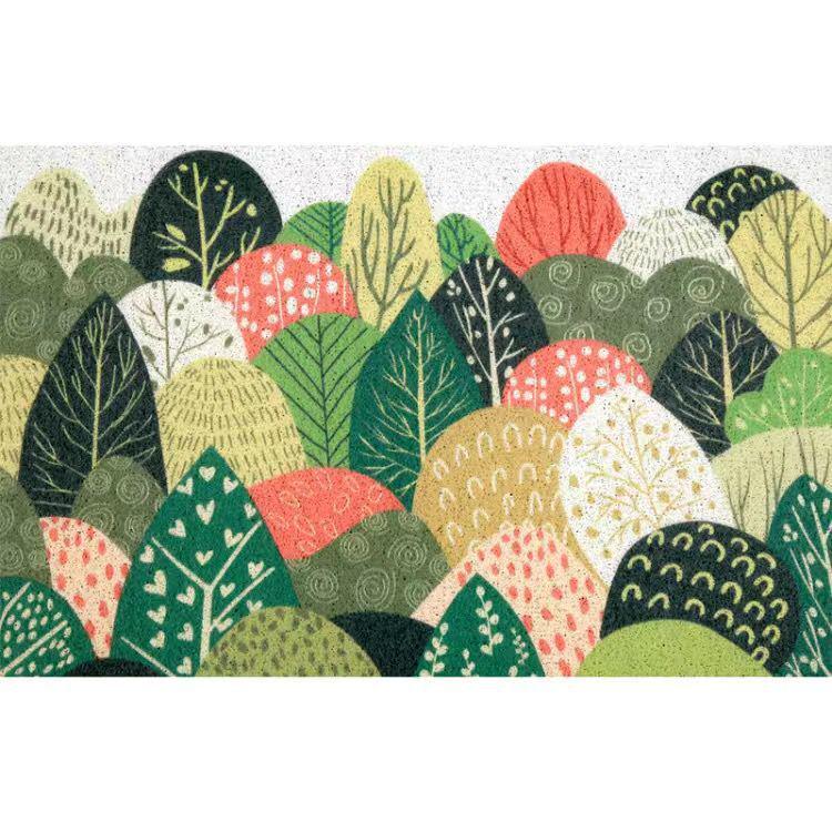 

Шелковая петля Нескользящий входной коврик: ПВХ Бытовой Коврик для Ног для Соскабливания Грязи и Жидкости 60x90CM