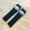 22*20mm Nero Marrone Blu Impermeabile Gomma di Silicone Sostituzione del Cinturino Da Polso Della Cinghia Della Cinghia Per Il Braccialetto Ulysse Nardin DIVER
