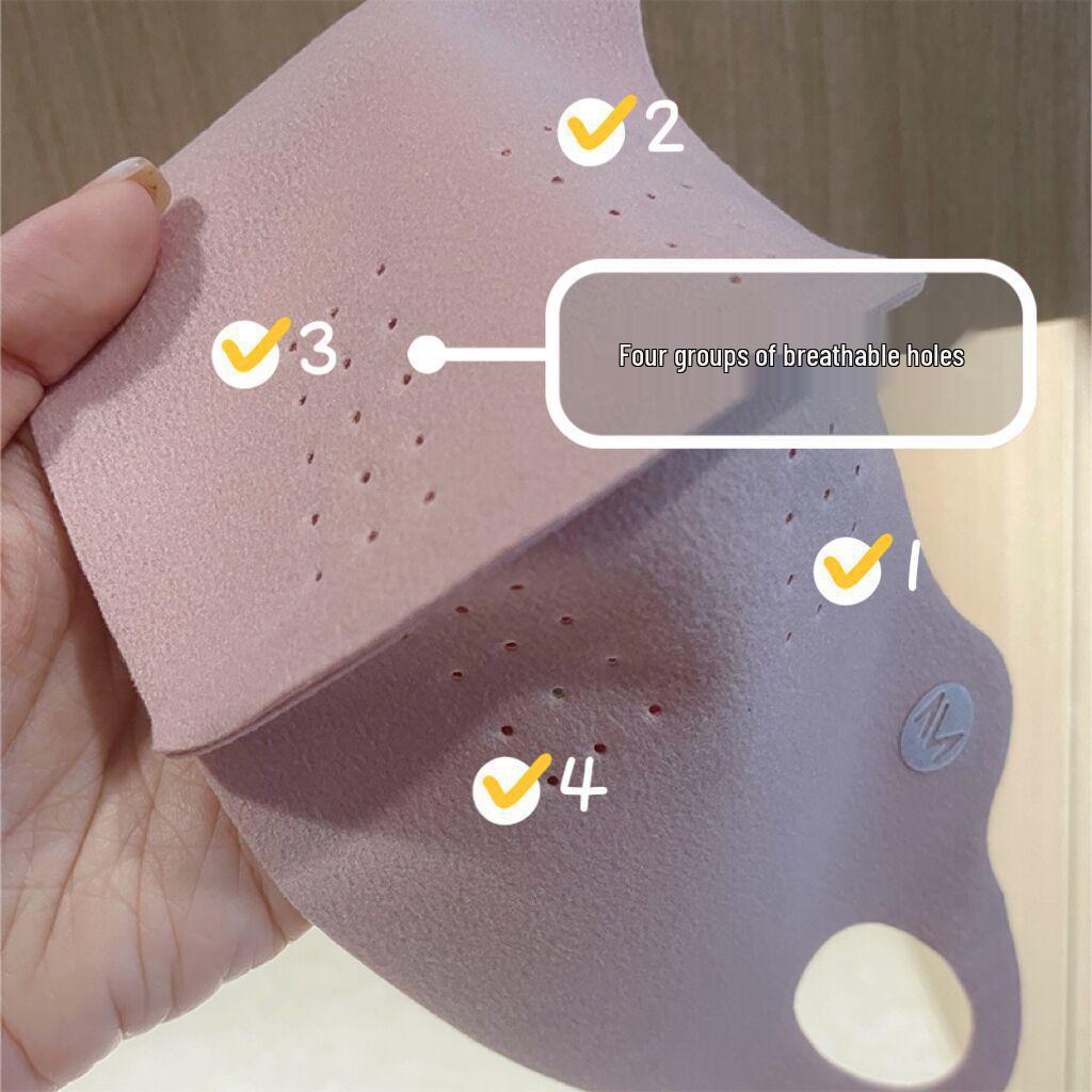 Windproof 3D Stereo Warm Mask: Double-Sided Fleece, Makeup-Safe, Washable for Autumn & Winter Cold Protection.