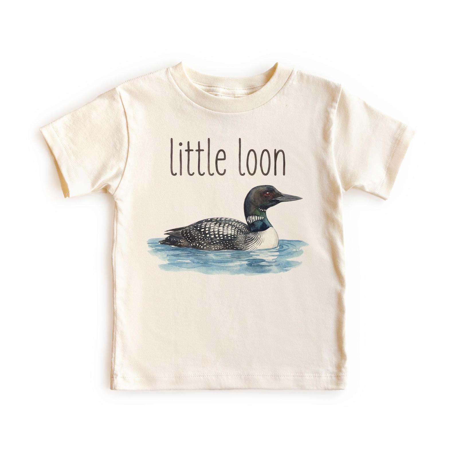 Retro Little Loon Birding Unisex Bird Lover T-Shirt 140