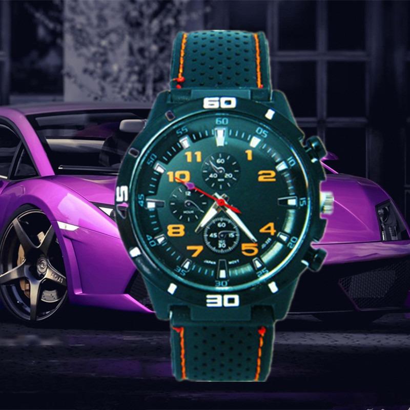 Car Line with Fashion Sports Car Mechanical Watch Men's Series Sports Car Watch Student Men's Silicone Belt Sports Watch
