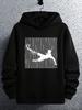 Soccer Graphic Hoodie - Thick Winter Pullover Sweatshirt