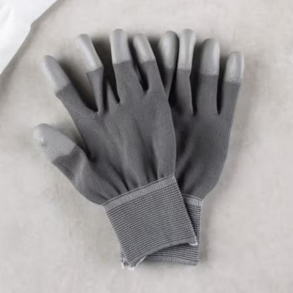 

Тонкі жіночі робочі рукавички малого розміру з покриттям для захисту кінчиків пальців