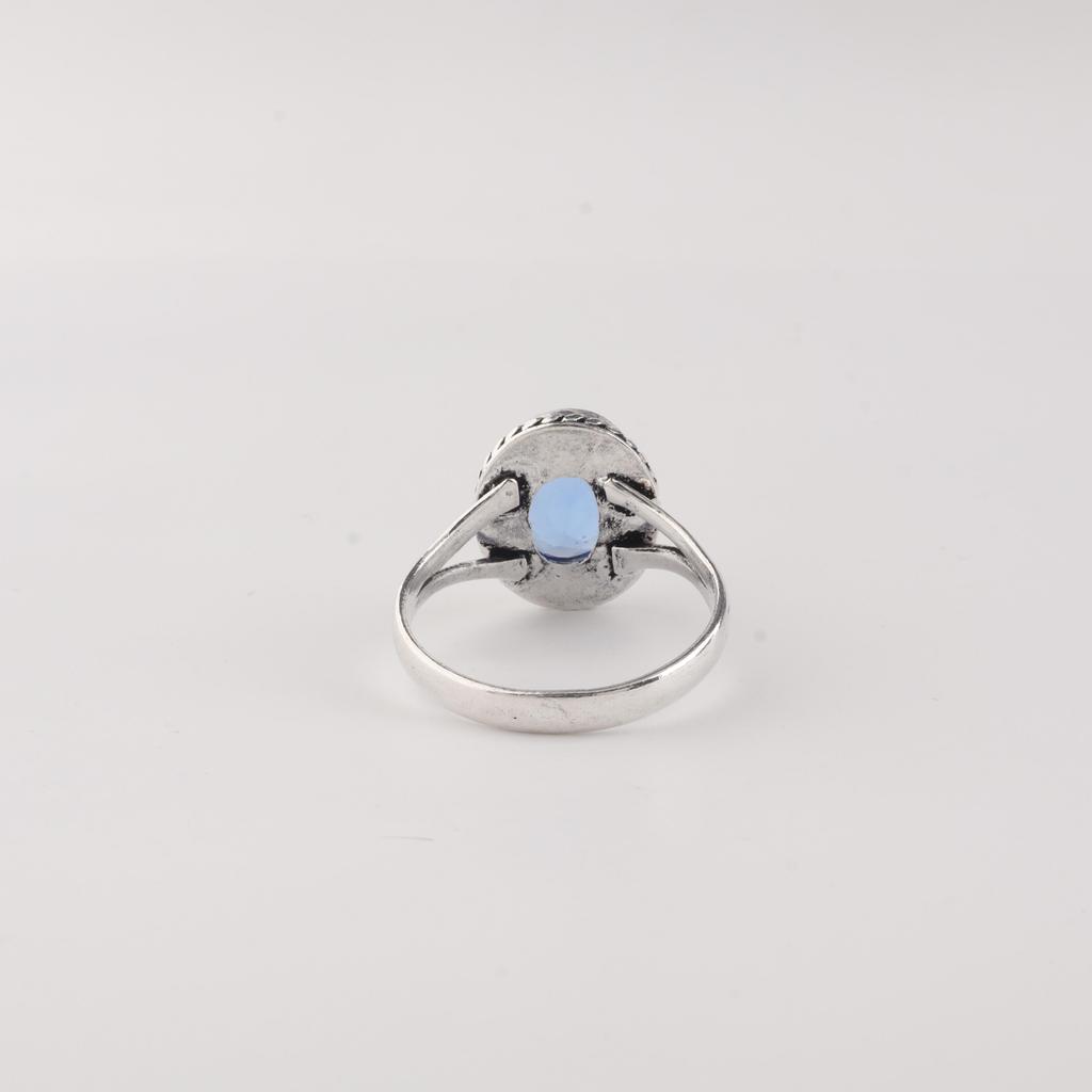 Pierre précieuse Tanzanite Argent Sterling 925 Bijou Statement Bague pour Femme Cadeau d'Anniversaire pour Épouse RR-84-11