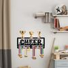 Wrought Wall Mounted Rack with Hooks - Award Display and for Medals, Ribbons, Keys - JH26157