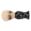 Shave Brush Men Small Portable Black Curved Handle Foaming Beard Cleaning Brush for Home Salon Travel
