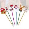 Christmas Ballpoint Pens for Writing Use 12Pcs with Snowman Santa Claus Design
