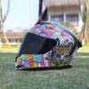 LVS-702 Motorcycle Helmet, Men's and Women's Dual Lens Couple Street Bike Full Helmet, Personality Prone Racing Helmet