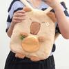 Plush Capybara Capybara Plush Backpack Big Capacity Capybara Plush Bag  Unisex