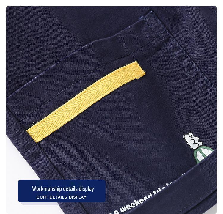 Korean Style Kids Summer 2026 Casual Cargo Shorts for Boys - Versatile, Lightweight, Trendy