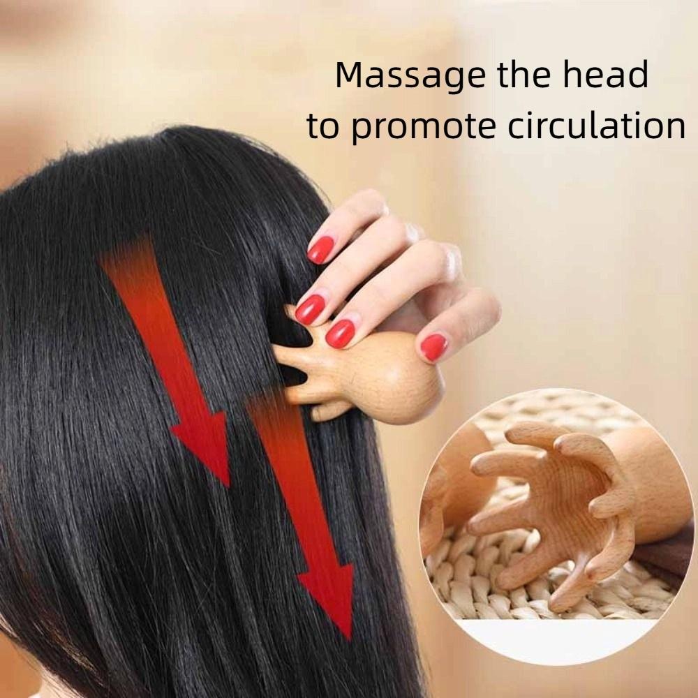 Scraping Device Octopus Massage Comb Meridian Dredging Hair Styling Tool  Women