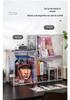 Acrylic Transparent Bookshelf: Dustproof, Large-Capacity Magazine & CD Display Box.