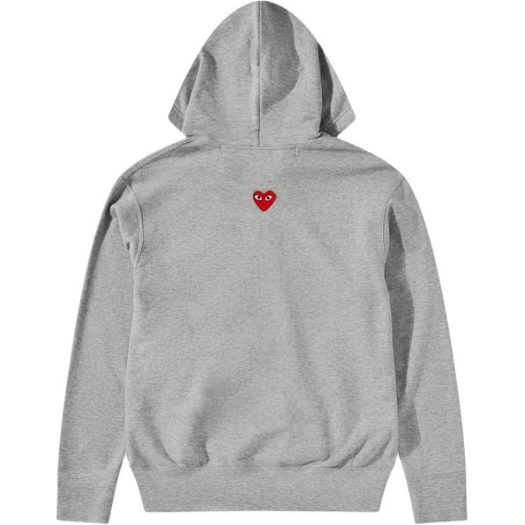 Comme des Garçons PLAY COMME Des GARCONS PLAY SS25 Heart Back Emblem Hooded Zip Up 'Grey' Men's AX-T342-051-2