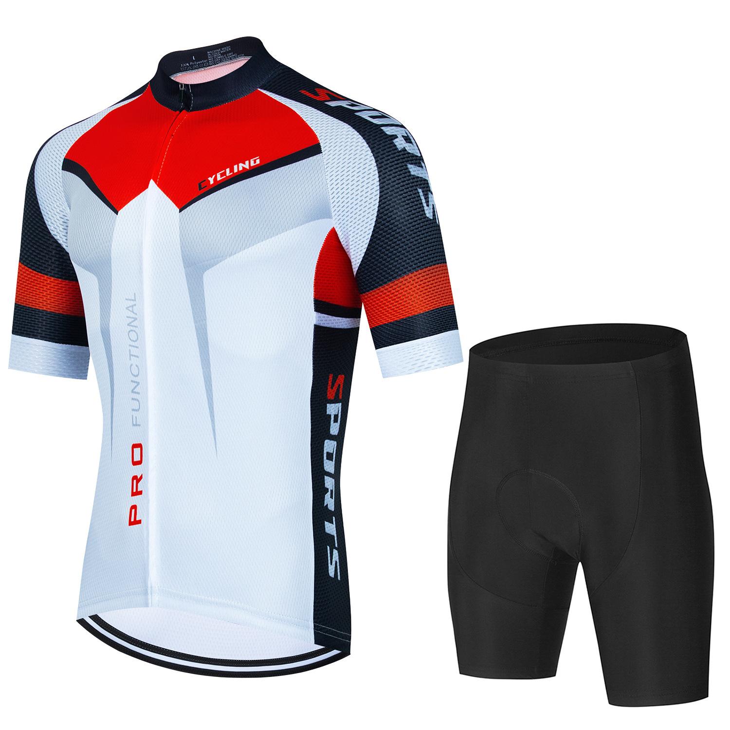 

Mountain Road Bike Short-sleeved Suit, Summer Men s Breathable, Quick-drying Perspiration Short-sleeved Cycling Suit 2026 3XL