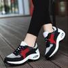 Women's Shoes Women's Fly-woven Mesh Breathable Air Cushion Sports Shoes Color Matching Walking Running Shoes Fashion Single Shoes
