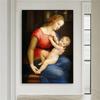 Vintage Oil Painting Orleans Madonna Prints Poster Famous Raffaello Santi Pictures Canvas Painting Classical Art Home Room Decor