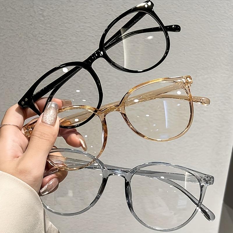 Minimalist Full Rim Plastic Spectacles Fashion Eyewear for Men and Women - Casual Decorative Computer Glasses