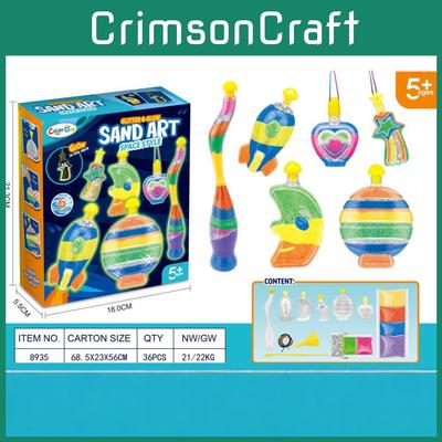 Flowing Bottle Creative Noctilucent Diy Toy With Color Sand For Play Educational
