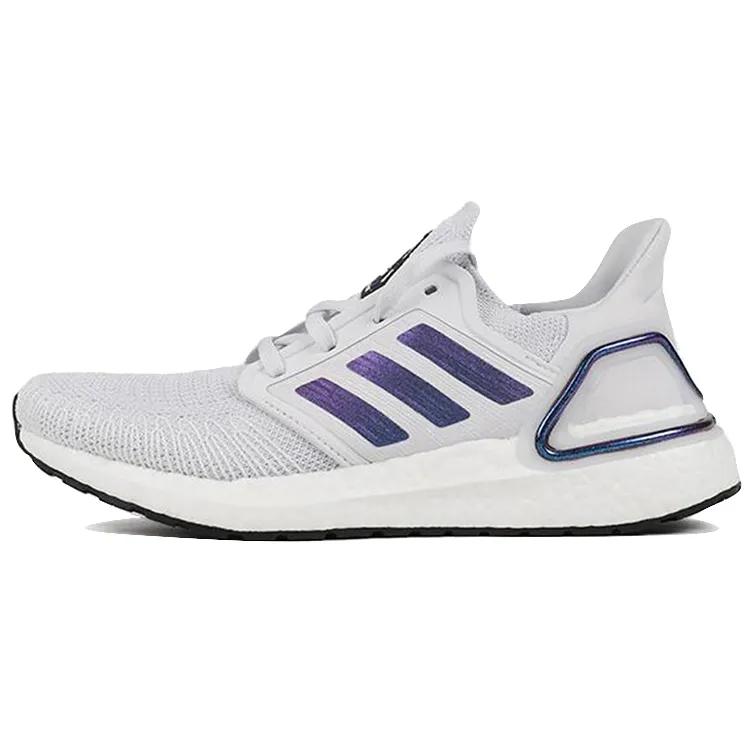 adidas Womens UltraBoost 20 'Dash Grey' (women's Sizes) Dash Grey / Boost Blue Violet Metallic / Core Black Running Shoes EG0715
