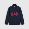Gap Unisex Fall 2025 Logo Fleece Half-Zip Stand-Collar Sweatshirt