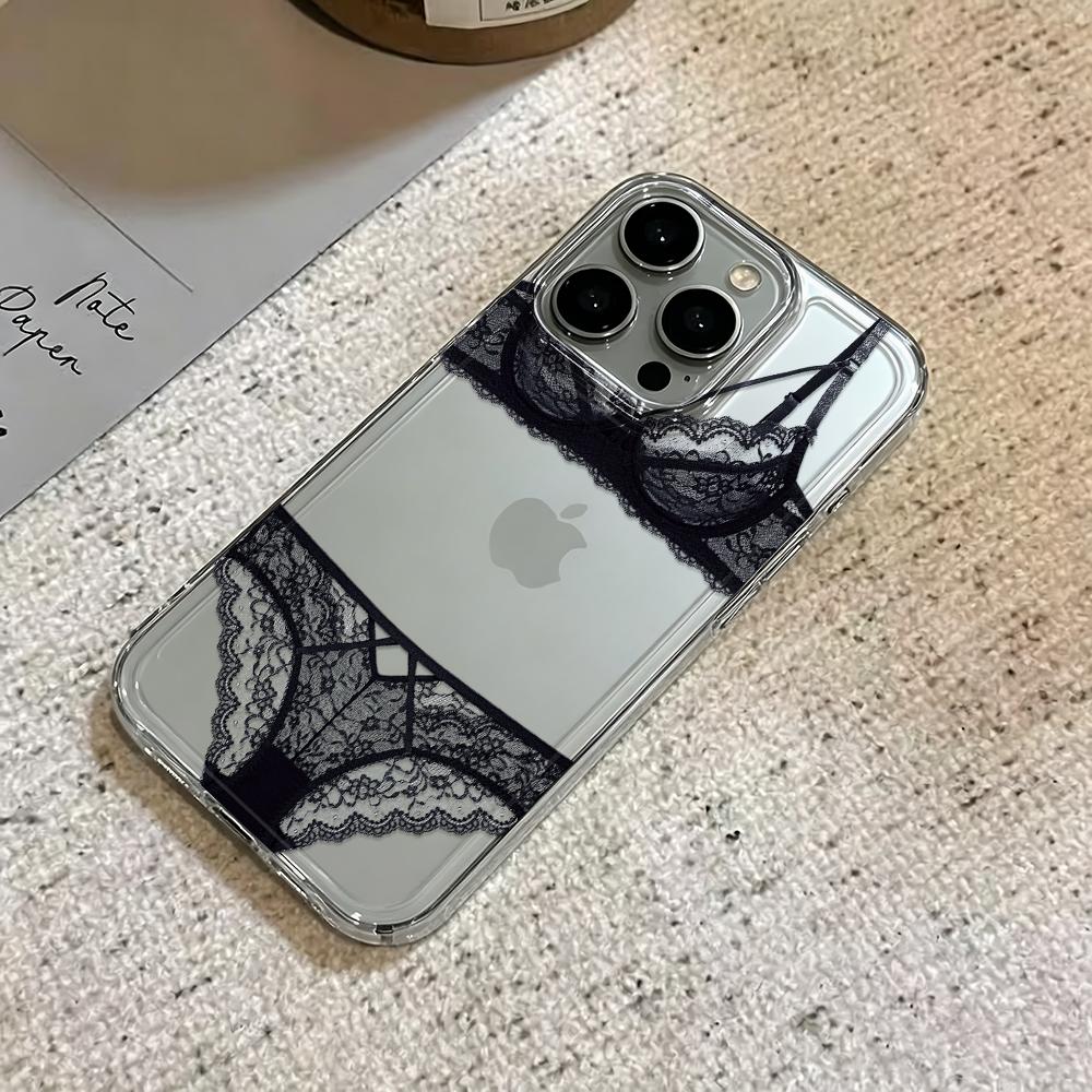 Hot Girl Style Funny Underwear Phone Case For Iphone 14 Pro Max 16 15 14 Pro 13 17 Air 12 11 15 Plus Shockproof Soft Cover