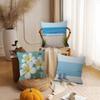 Serene Seaside Scenes  Pillow Covers Cartoon Sofa Decorative Home Double-sided Printing Short Plush Cute Cushion Cover