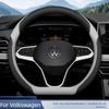 Кожаный чехол на руль автомобиля для Volkswagen Golf 7 Touran CC T5 Caddy Автомобильный чехол на руль Аксессуары для Volkswagen T Roc