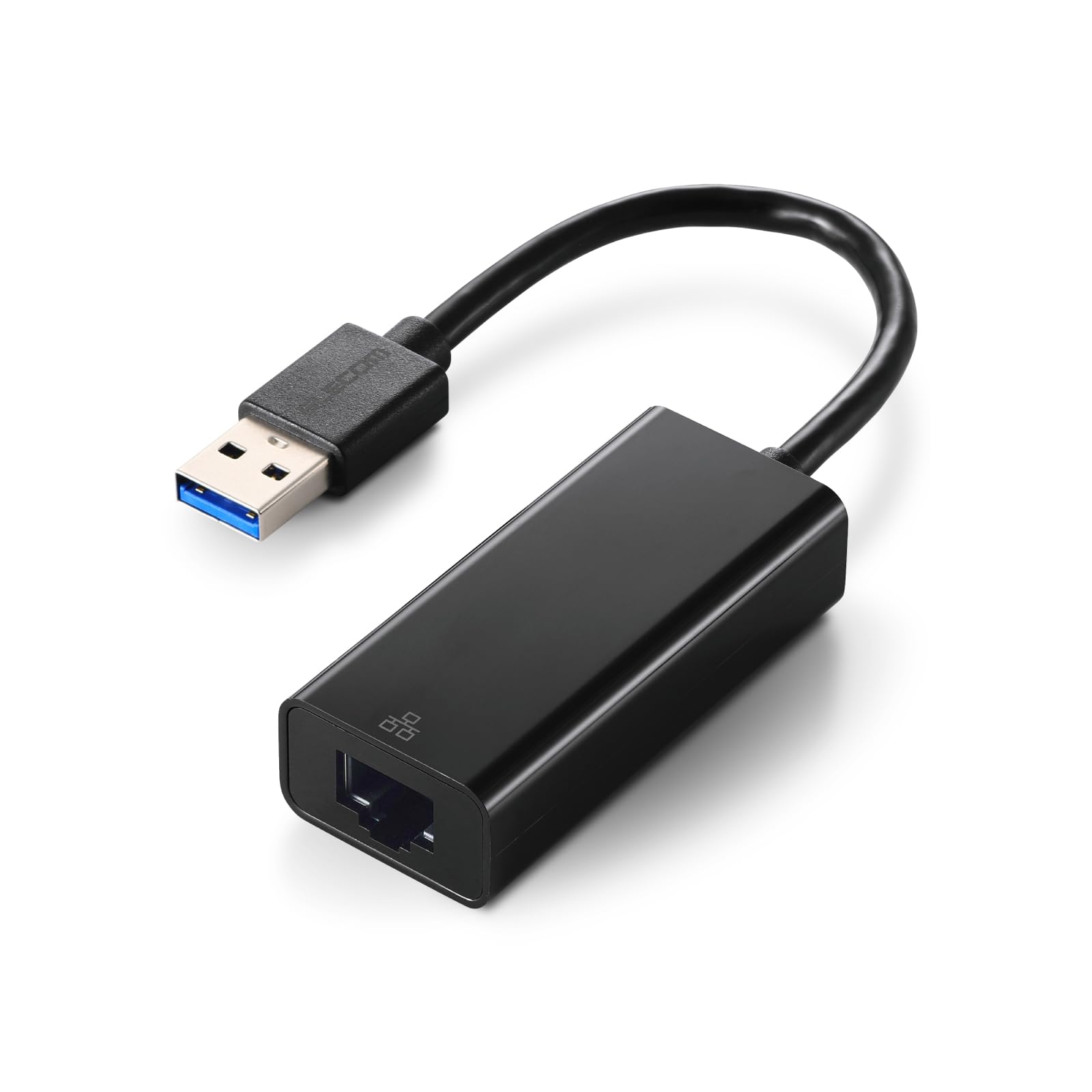 

ELECOM Wired LAN Adapter USB Type A Compatible with Nintendo Black Switch/Windows/macOS EDC-GUA3V3E-B чорний