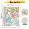 Disney Cinderella Oil Painting Art Painting Set Floral Wall Decor Handmade Gift