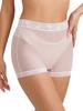 Womens Lace Trim Mesh Boyshorts High Stretch Underwear for Daily Club Wear