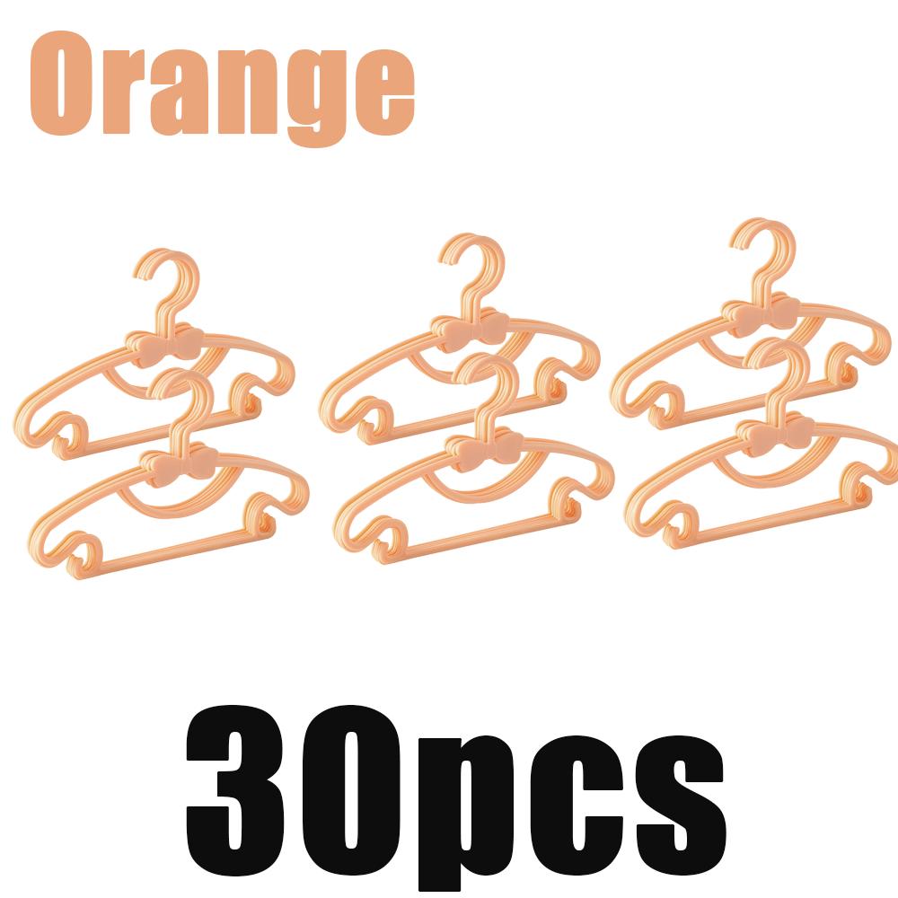 5/10/20/30/50pcs Of Children's Hangers Plastic Portable Towel Scarfs Hangers Kids Clothing Closet Storage Hanger Racks Accessory
