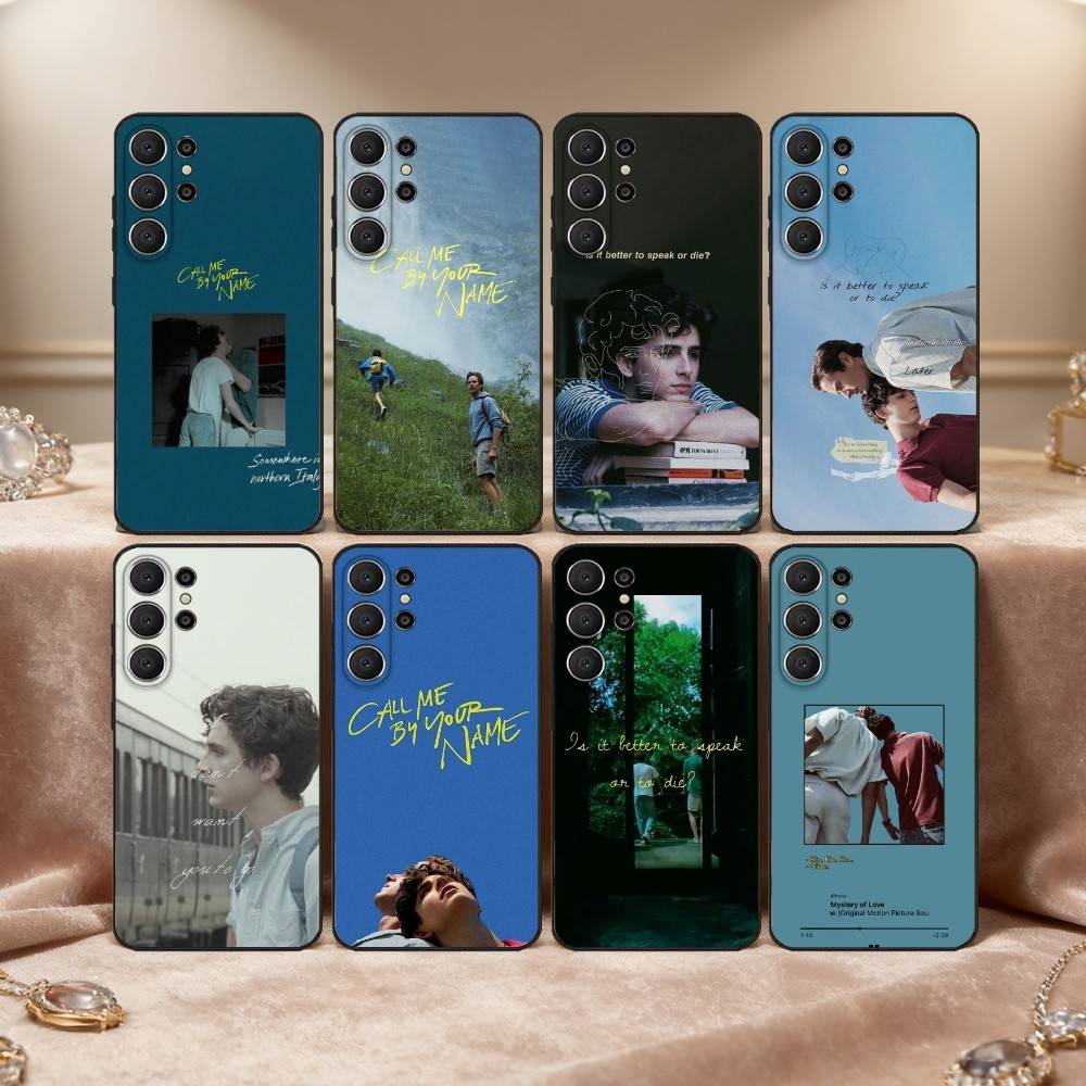 Movie C-Call Me B-By Your Name Phone Case For Samsung S26,S25,24,23,22,30,21,10,9,Ultra,Plus,Lite,FE Soft Black Case