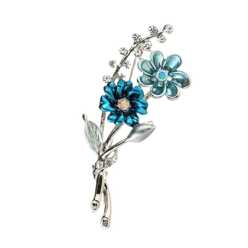 Elegant Little Flower Brooch for Women, Exquisite and Versatile, Oil-dripping Brooch with A Unique Design Sense