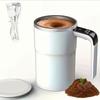 1PC Self Stirring Coffee Mug 380ml Automatic Stirring Cup 13.8*8cm Coffee Cup With Lid Rechargeable Stir With Temp Display