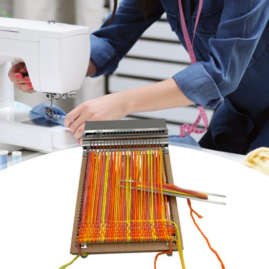 Yousheng Kids Weaving Loom Beginner Weaving Loom Hand Weaving Mini Loom for Children Craft Projects Tapestry Scarf Coaster Making