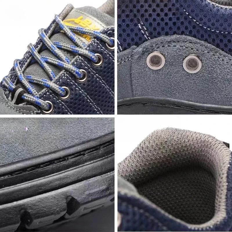 Large Size Men's Safety Shoes Anti Smashing Puncture-proof Men Anti Spark Work Shoes with Protection Anti Slip Safety Boots New