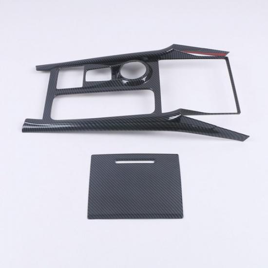 Carbon Fiber Gear Box Panel Frame Cover Trim For - Ford Explorer 2pcs