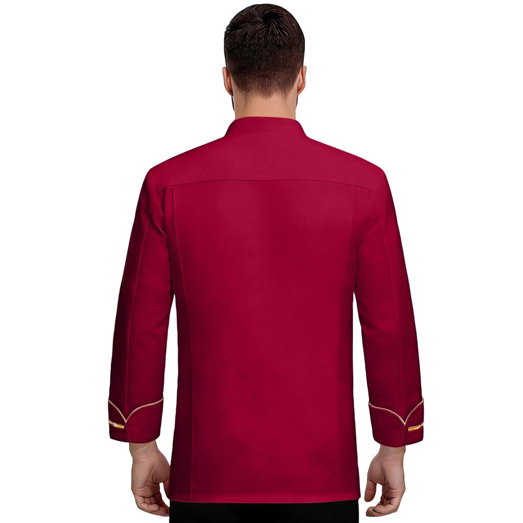 Unisex Strickjacke - Knopf Langarm Kochuniform