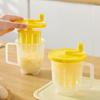 Microwave-Safe Egg Beater Measure Cup Non-Stick Quick Cooking Microwave Mixing Cup Hand-Cranked Operation Portable