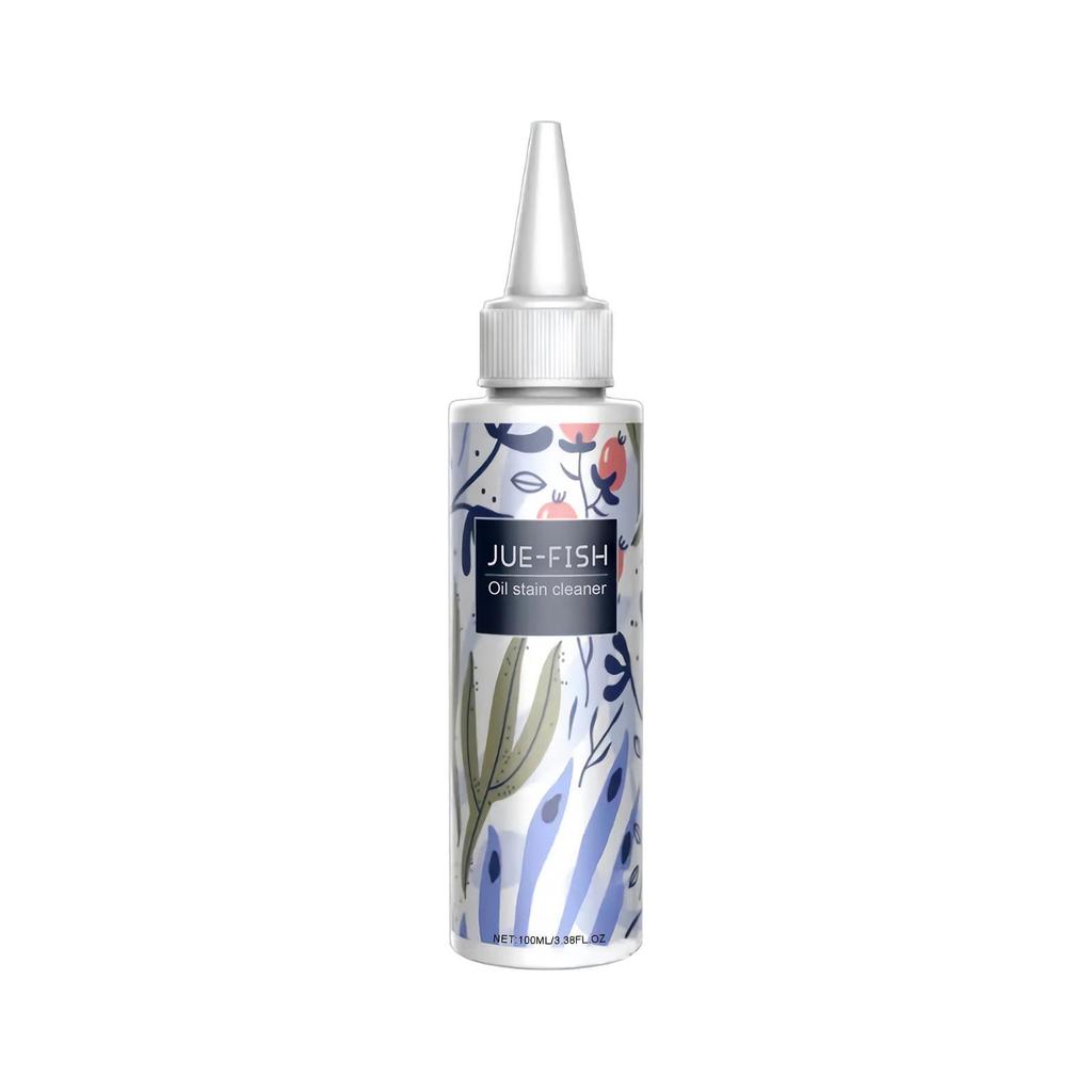 Jue-fish Clothing Oil Stain Remover - Effective Cleaner for Stubborn Oil and Yellowed Clothes.