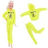Puppenkleidung Sportbekleidung Outfit Kleid Mode Mantel Kapuzenpullover Oberteil Hose Hüte Kleidung für 30 cm Puppe & 1/6 BJD Puppenzubehör Spielzeug