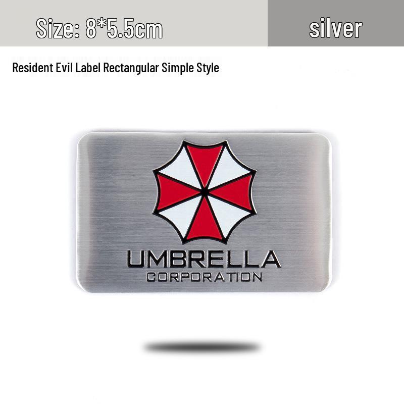 Creative Metal Car Stickers: Biochemical Crisis Scratch Cover & Umbrella Design