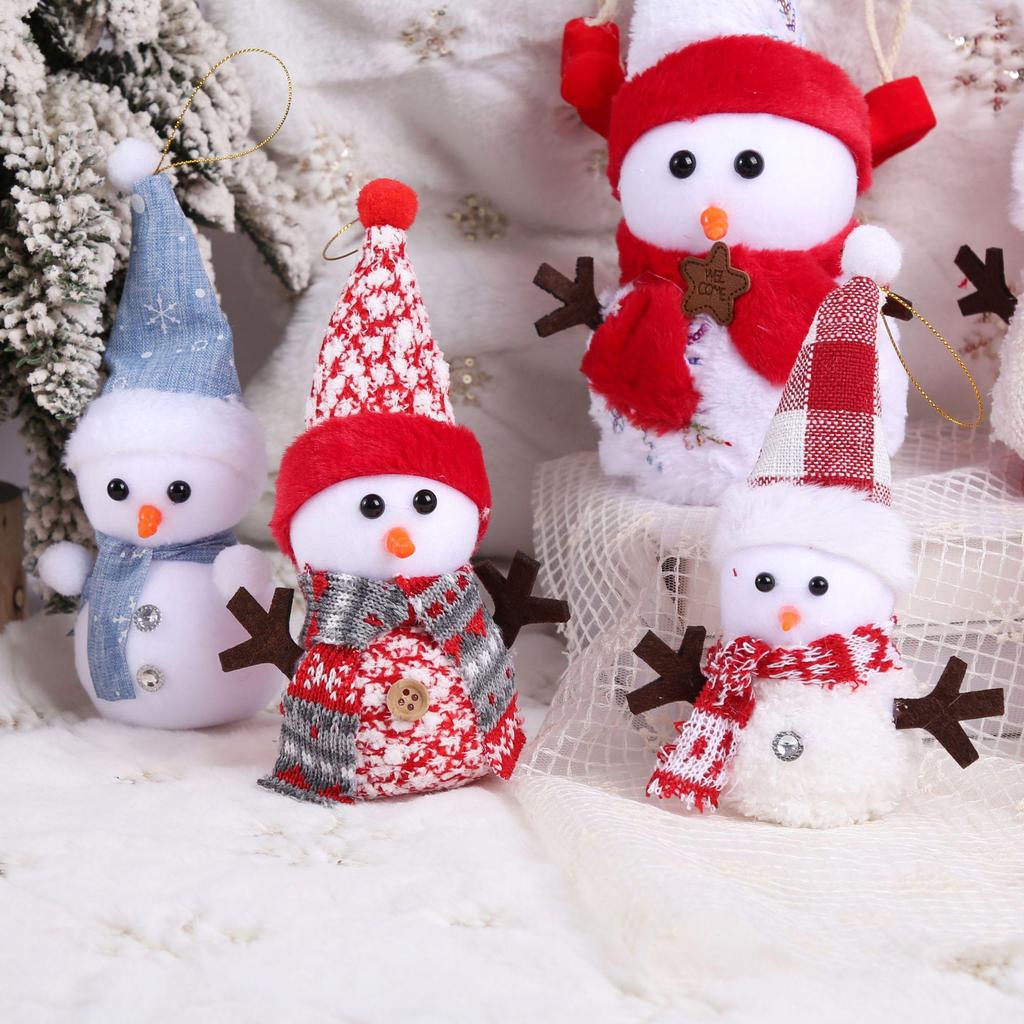 DIY Christmas Snowman Doll Decoration Ornament for Atmosphere and Scene Arrangement