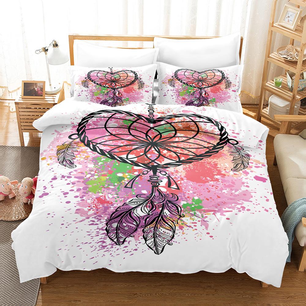 Feather Bedding Kit Size Digital Printing Three-Piece Set