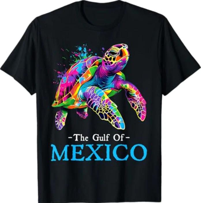 Sea Turtle The Gulf of Mexico Forever El Golfo De México T-Shirt 4XL