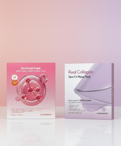 Lumiderm [SET] Collagen + Exosome PDRN Moisture Mask Pack (9pcs) NONE