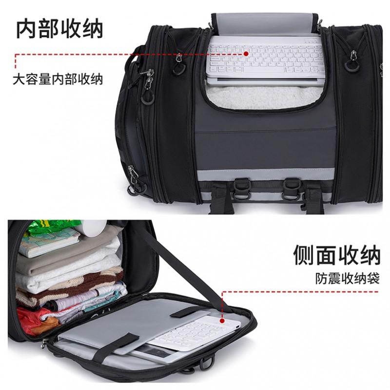 Borsa Posteriore per Moto Grande Capacità Pacco da Viaggio Borsa a Mano da Esterno Borsa da Sella Borsa da Viaggio per Bicicletta
