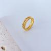 Korean Style Simple Ins Cool Style Chain Titanium Steel Ring Women's Ring
