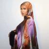 Breathable Print Bandana Ombre Headscarf Fashion Long Scarf  Women's Accessory