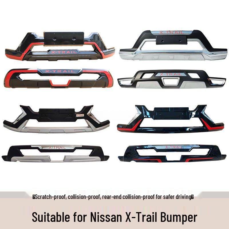 Qashqai 14-23 Front & Rear Bumper Guard Kit - Anti-collision & Decorative Modification Rear Guard - 17-21 Style B Guard